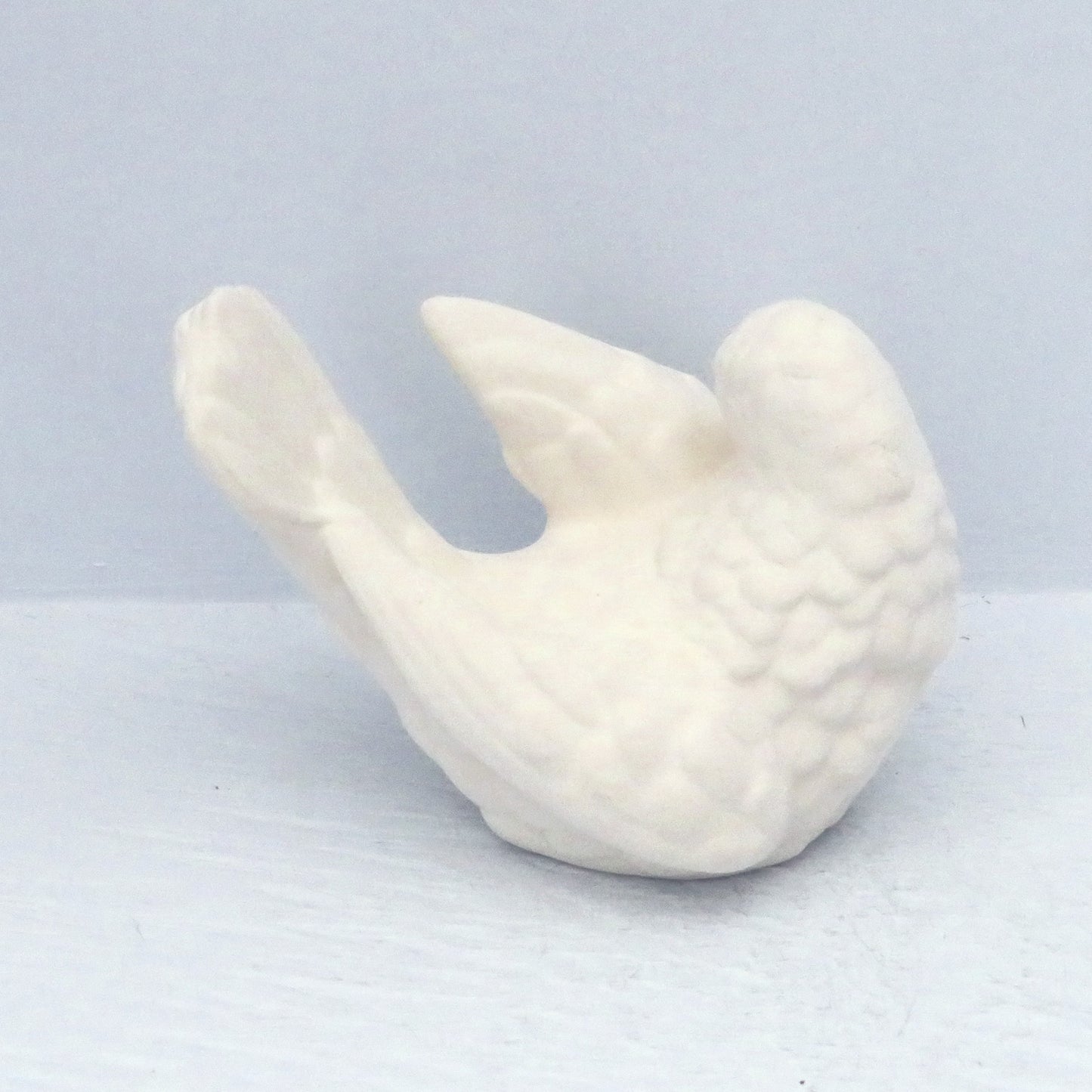 Handmade Unpainted Ceramic Dove Figurine for Dove Decor, Ready to Paint Ceramic Dove Statue