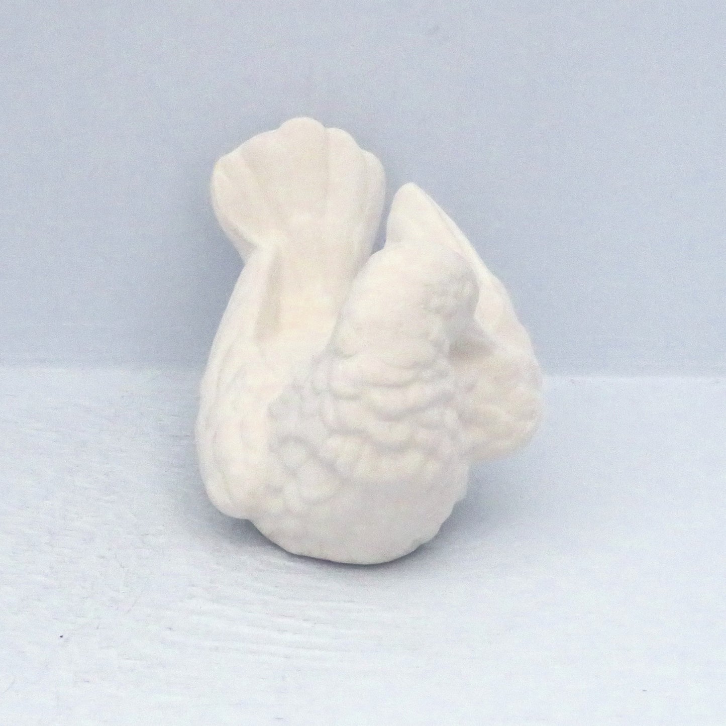 Handmade Unpainted Ceramic Dove Figurine for Dove Decor, Ready to Paint Ceramic Dove Statue