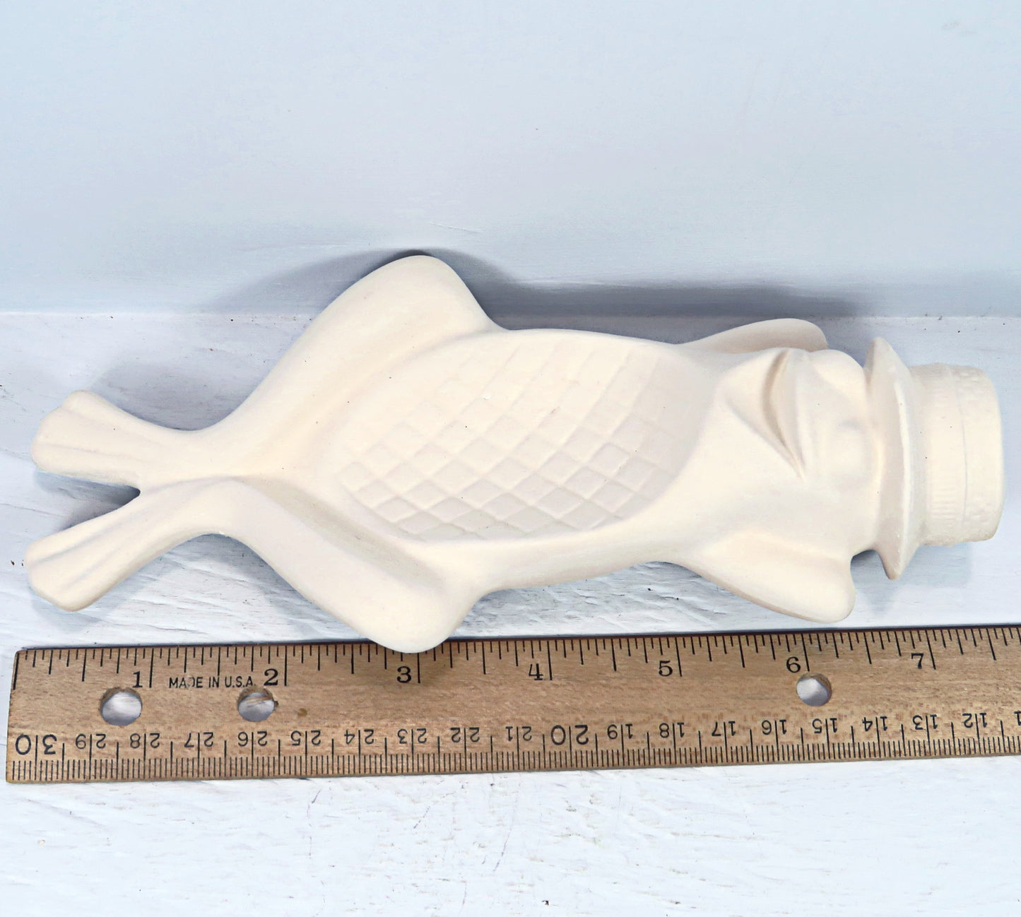 Handmade Ready to Paint Ceramic Frog Figurine, Unpainted Frog Statue Lying on His Back, Frog Lover Gift, Paintable Ceramic Frog Dish