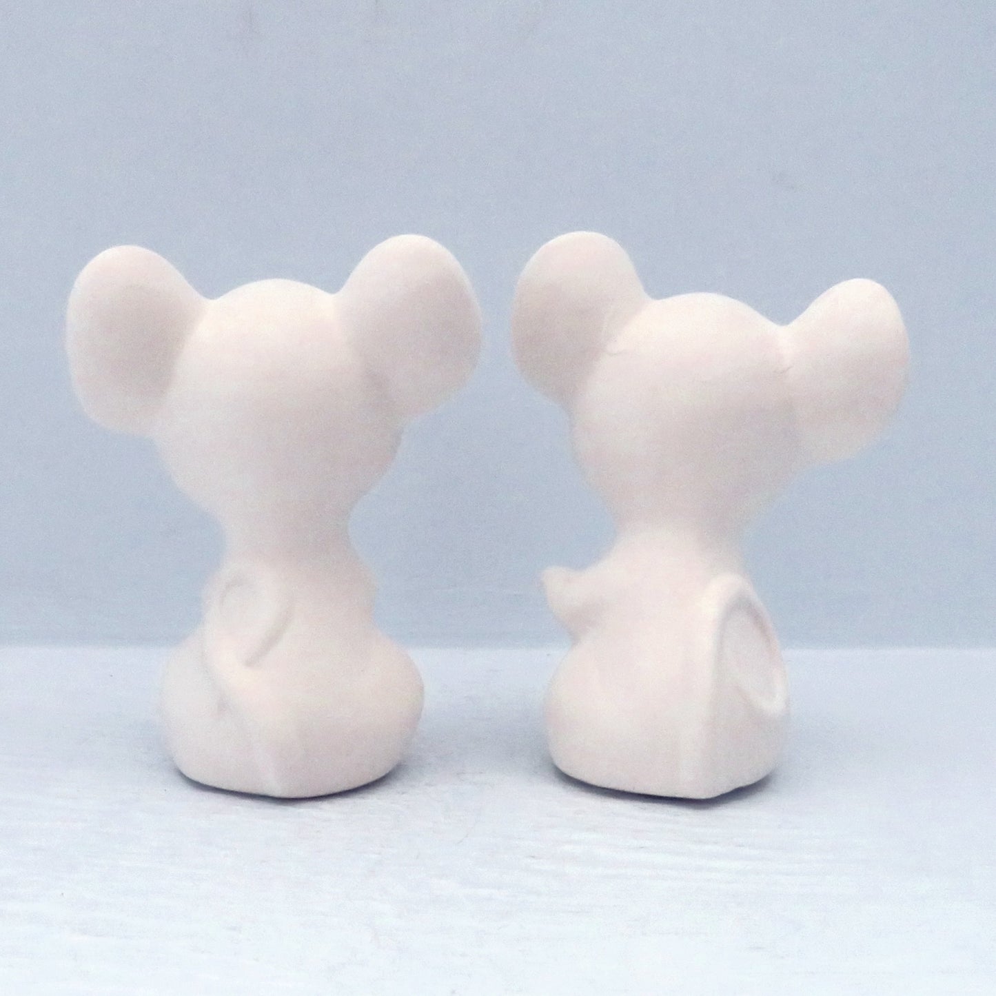 Ready to Paint Ceramic Mouse Figurines