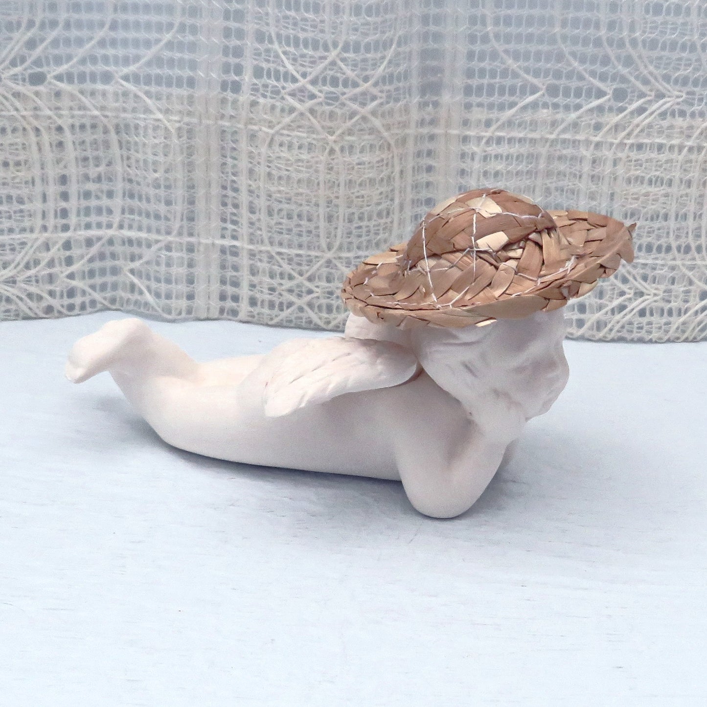 Tiny Straw Hat for Ceramic Figurines, Hat Ornaments.
