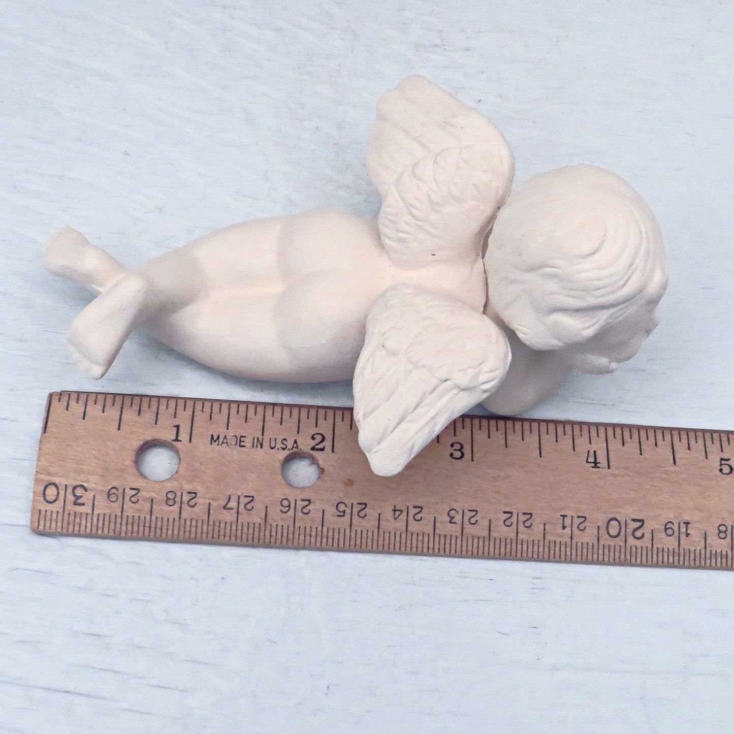 Unpainted Ceramic Angel / Ceramic Bisque / Ready to Paint  / Cherub Angel / Angel Figurine / Ceramic Angel Statue / Ceramics To Paint