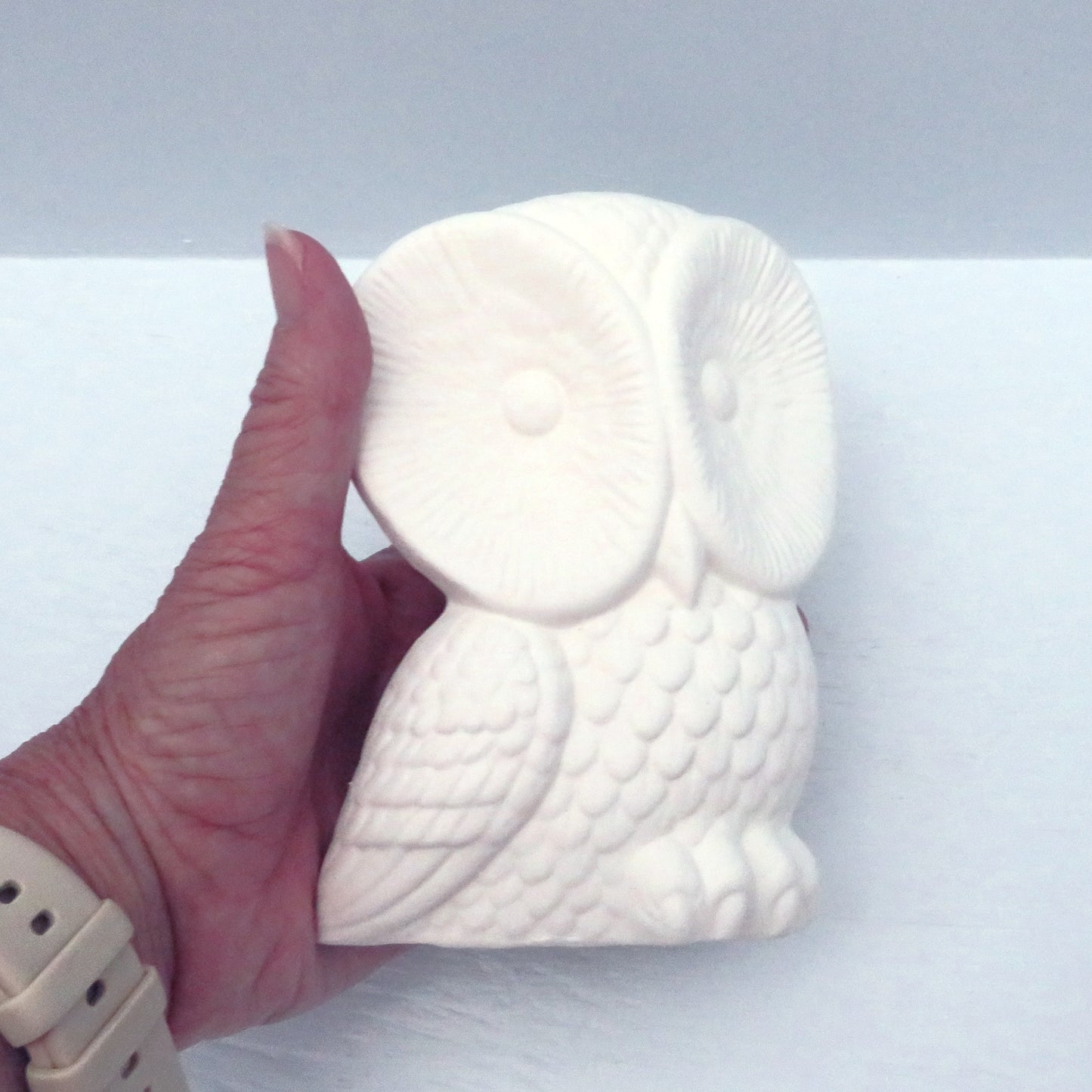 Handmade Ready to Paint Ceramic Owl Figurine