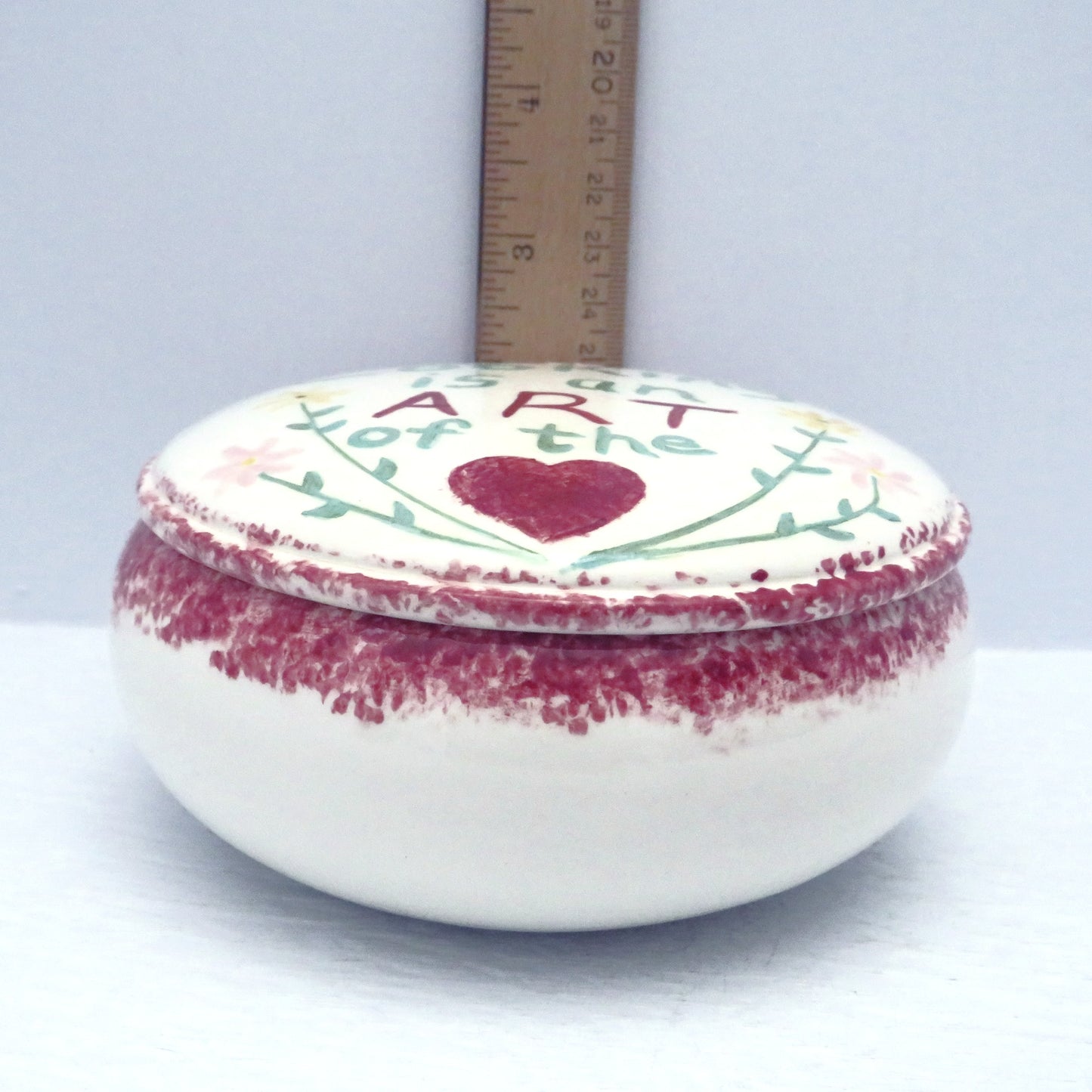 Handmade Ceramic Lidded Trinket Box, Round Treasure Box, Gift for Cooing Lover, Candy Dish, Sugar Bowl, Gift for Chef, Decorative Bowl