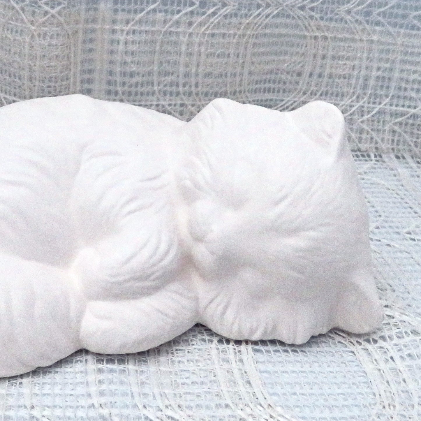 Unpainted Ceramic Kitten Figurine / Kitty Statue / Ceramics to Paint / Cat Decor / Cat Lover Gift / Bisqueware / Paintable Ceramics