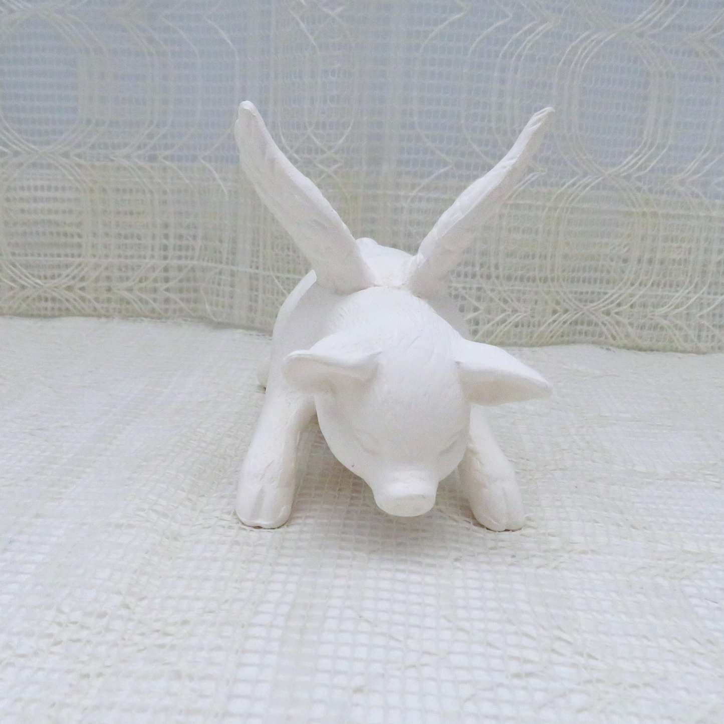 Handmade Ceramic Bisque Flying Pig Angel ReadyTo Paint for Pig Lovers