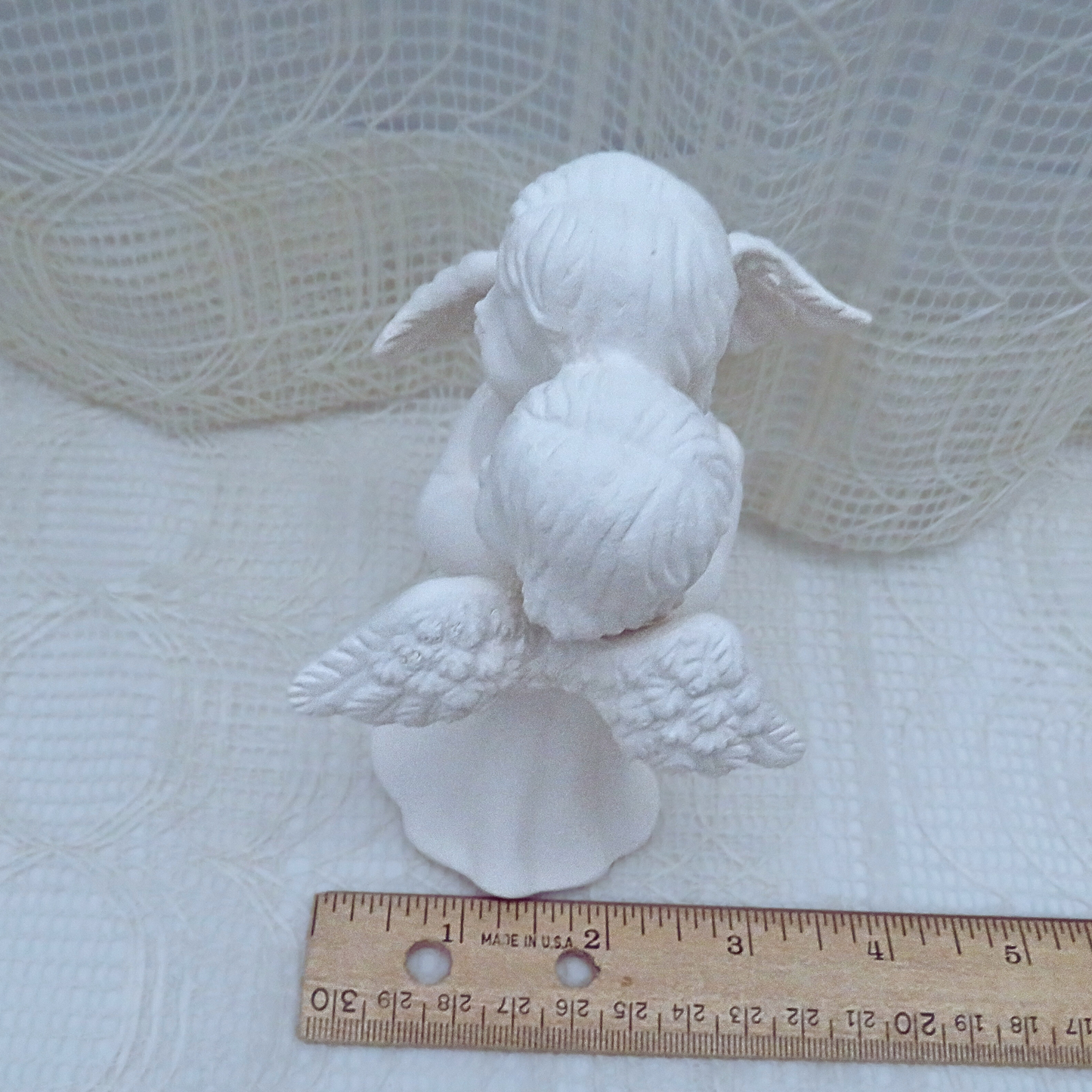 Paintable Bisqueware Hugging Angels for Sisters, Ready to Paint, Handmade Ceramics to Paint, Angel Decor, Angel Lover Gift