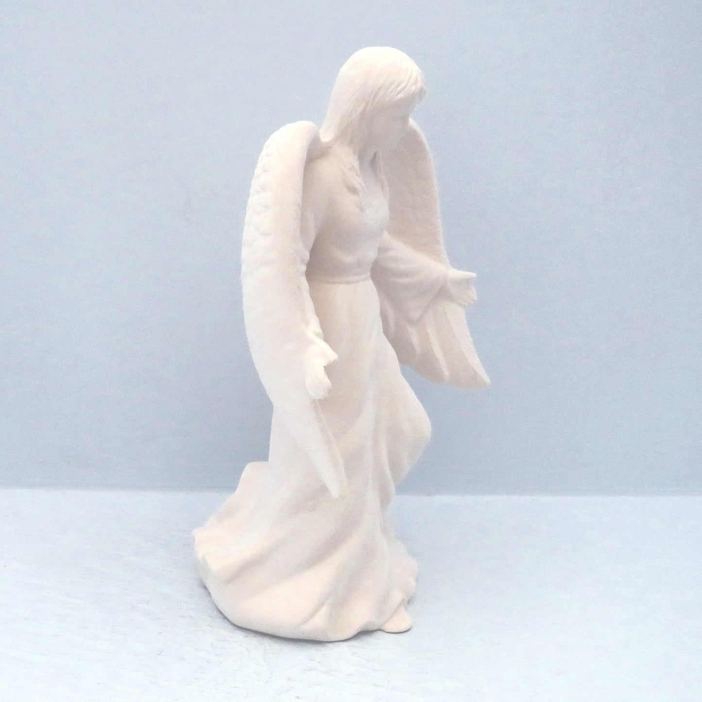 Ready to Paint Standing Ceramic Angel with Arms Outstretched, Angel Gift, Paintable Ceramics,