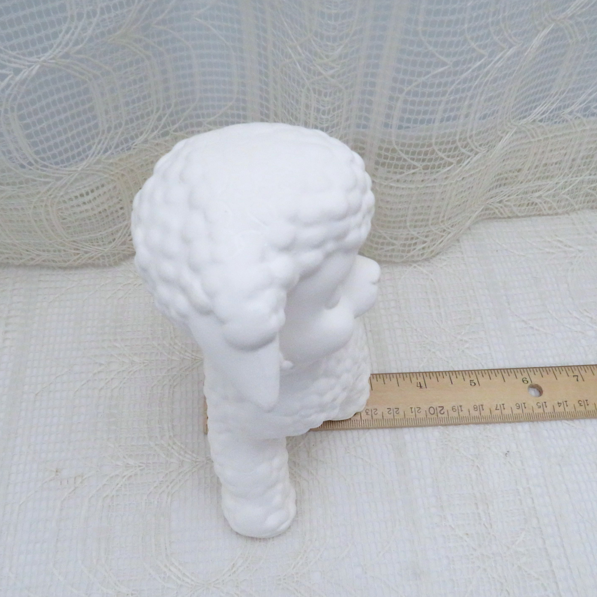 Handmade Ready to Paint Ceramic Lamb Figurine for Family Paint Project, Paintable Ceramic Bisque Lamb Statue