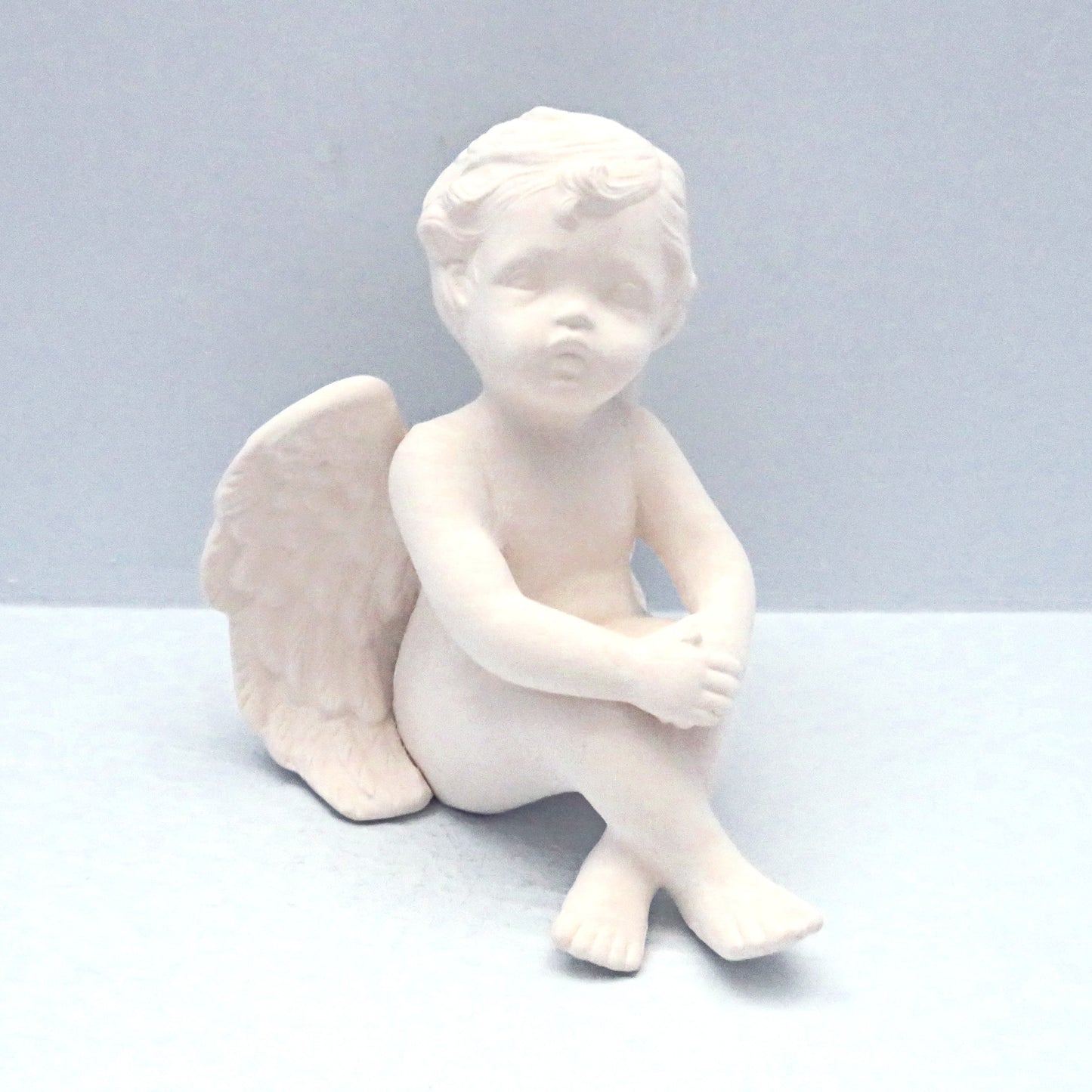 Large Handmade Ready to Paint Ceramic Cherub Angel Figurine / Paintable Ceramic Angel Statue / Angel Decor / Angel Gift / Ceramics to Paint