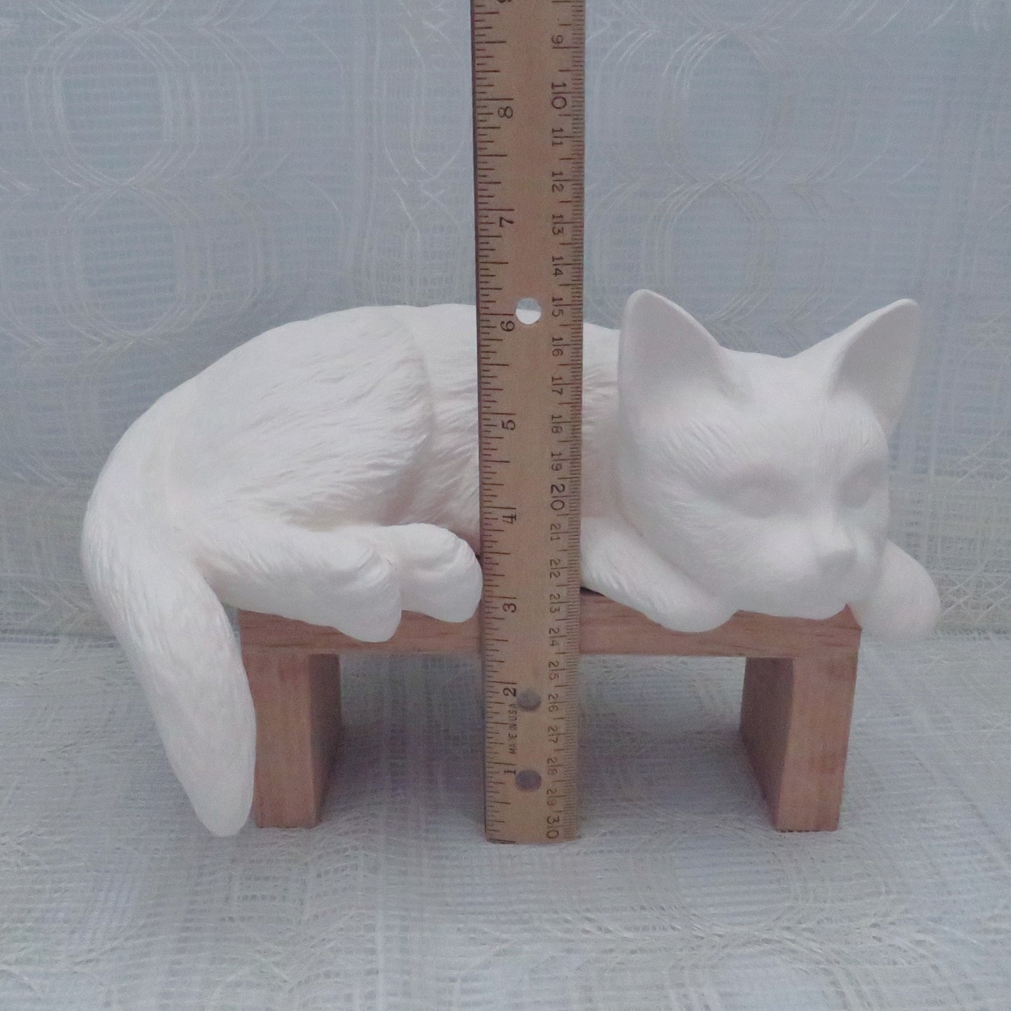 Large Unpainted Ceramic Cat Lying Down, Bisque Cat Figurine, Ready to Paint Resting Cat Statue, Ceramics to Paint, Paintable Ceramic Cat, Cat Lover Gift