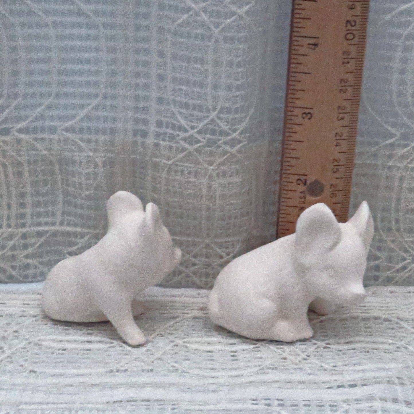 Unpainted Ceramic Bisque Pig Figurines / Pig Statues / Ready to Paint / Ceramics to Paint / Paintable Ceramics / Pig Decor / Pig Lover Gift