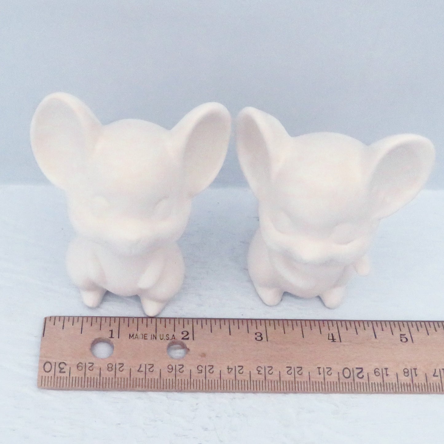 Ready to Paint Ceramic Mouse Figurines