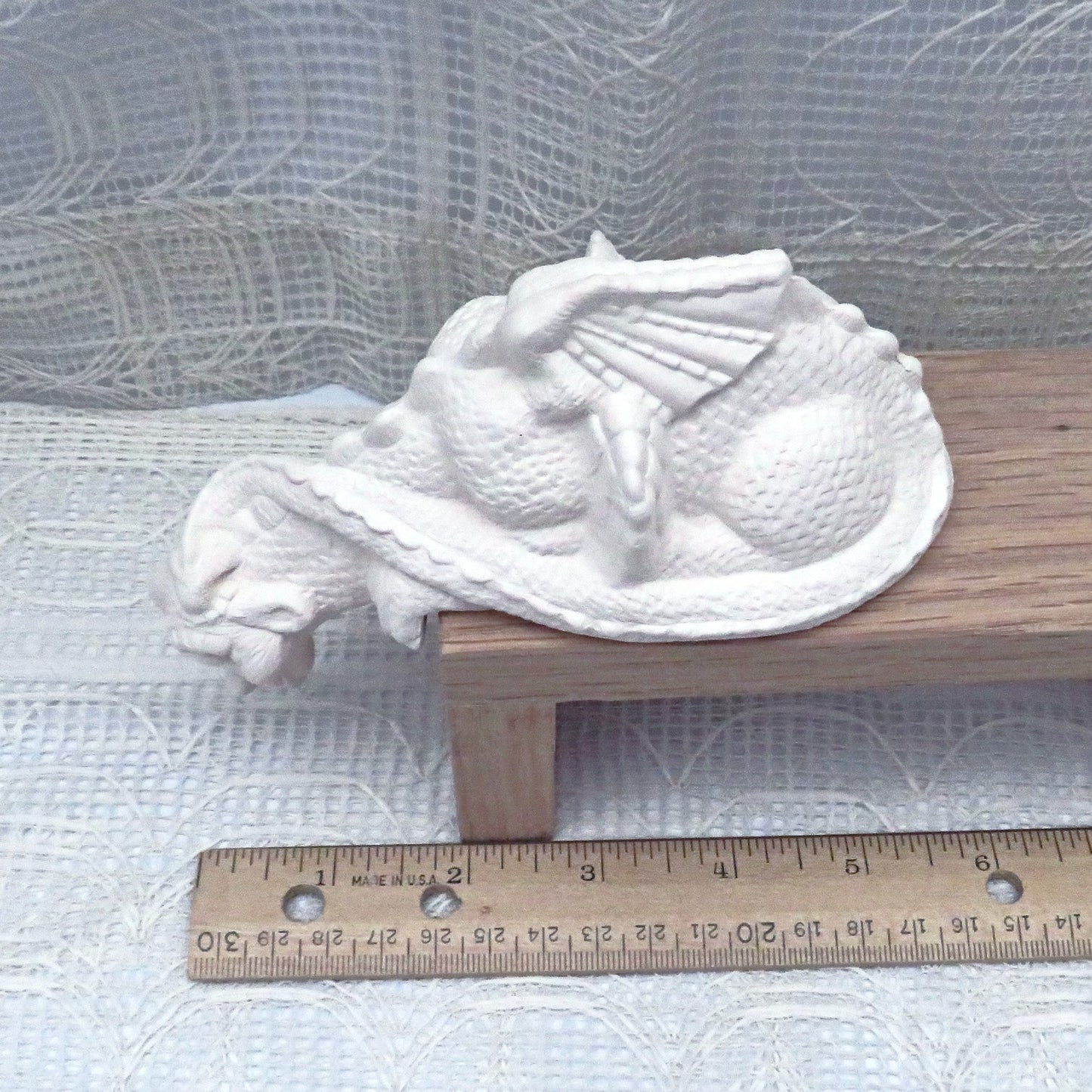 Unpainted Dragon Figurine, Unpainted Ceramic Dragon Statue, Paintable Ceramic Dragon, Ceramics to Paint, Ready to Paint, Dragon Lover Gift