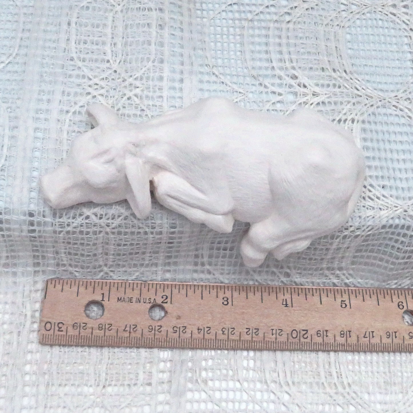 Handmade Paintable Ceramic Bisque Cow Figurine, Ceramics to Paint, Unpainted Ceramics, Bisque Ware, Ready to Paint Ceramic Cow Statue,  Cow Lover Gift