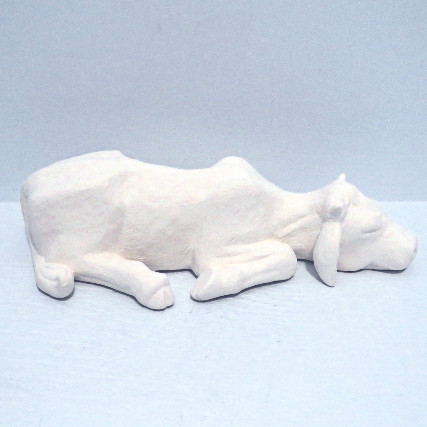 Handmade Ready to Paint Ceramic Cow Figurine, Ceramics to Paint, Paintable Ceramic Cow Statue, Cow Decor, Cow Lover Gift, DIY Ceramics