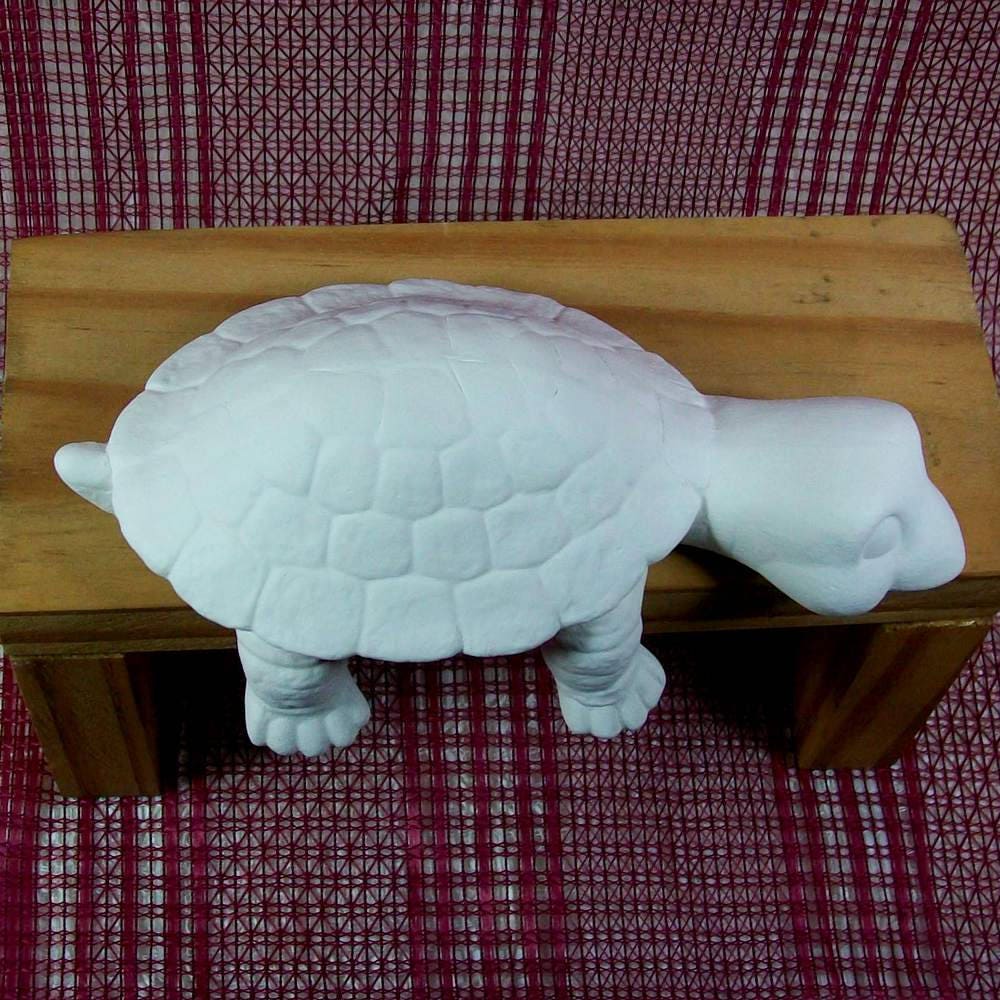 Handmade Ready to Paint Ceramic Turtle Figurine /Turtle Statue / Ceramics to Paint / Turtle Decor / Paintable Ceramics / Turtle Gift