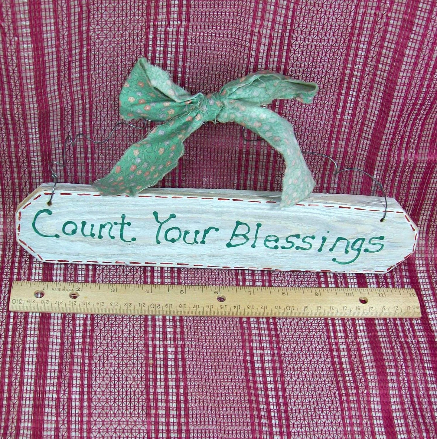 Rustic Wood Sign / Country Wall Decor / Wooden Sign with Saying / Rustic Wood Wall Decor / Rustic Wall Art / Count Your Blessings