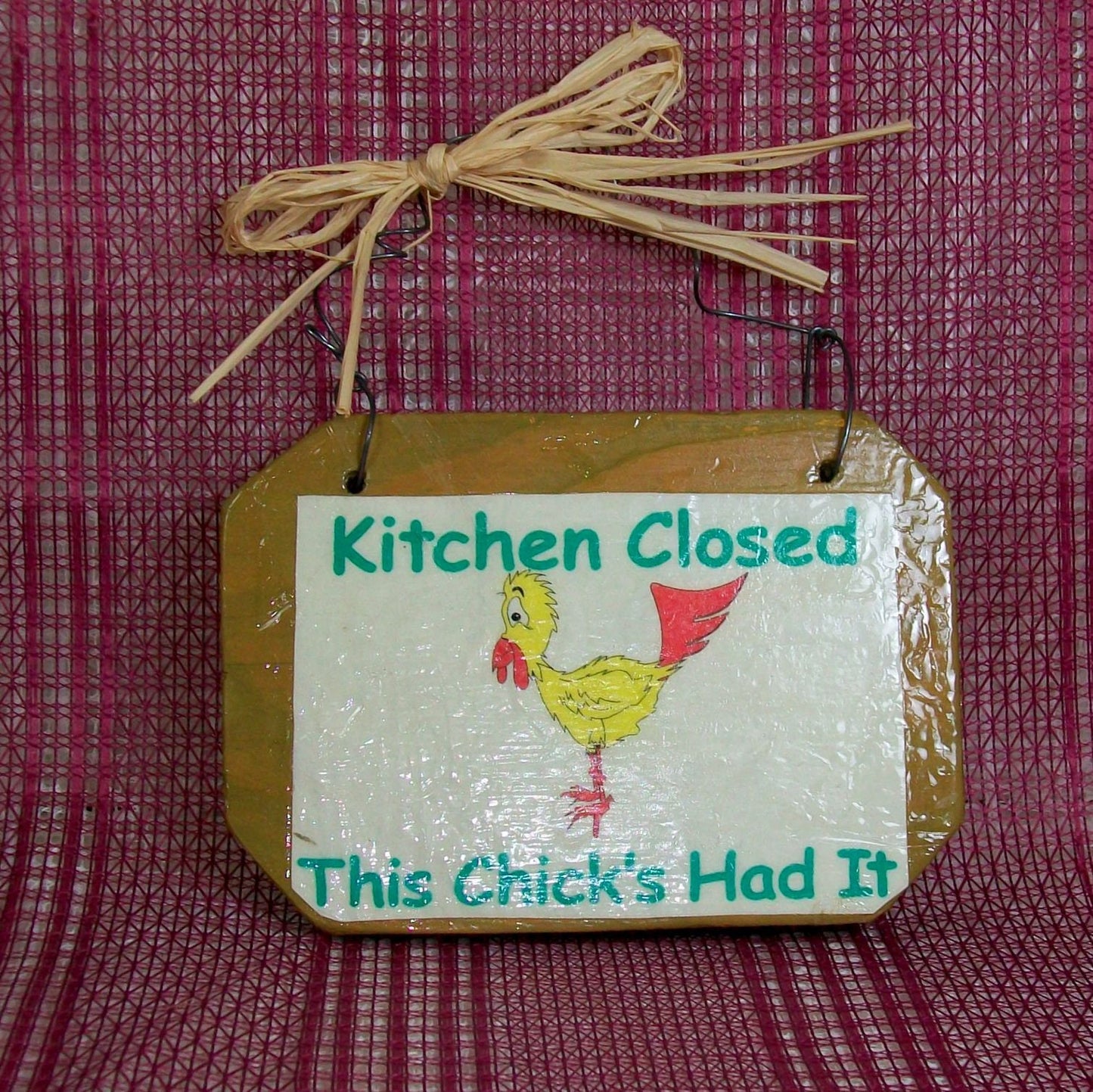 Rustic Wall Art/ Funny Kitchen Sign / Country Kitchen Decor / Chicken Decor / Wooden Sign / Cute  Kitchen Sign / Kitchen Wall Decor