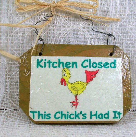 Rustic Wall Art/ Funny Kitchen Sign / Country Kitchen Decor / Chicken Decor / Wooden Sign / Cute  Kitchen Sign / Kitchen Wall Decor