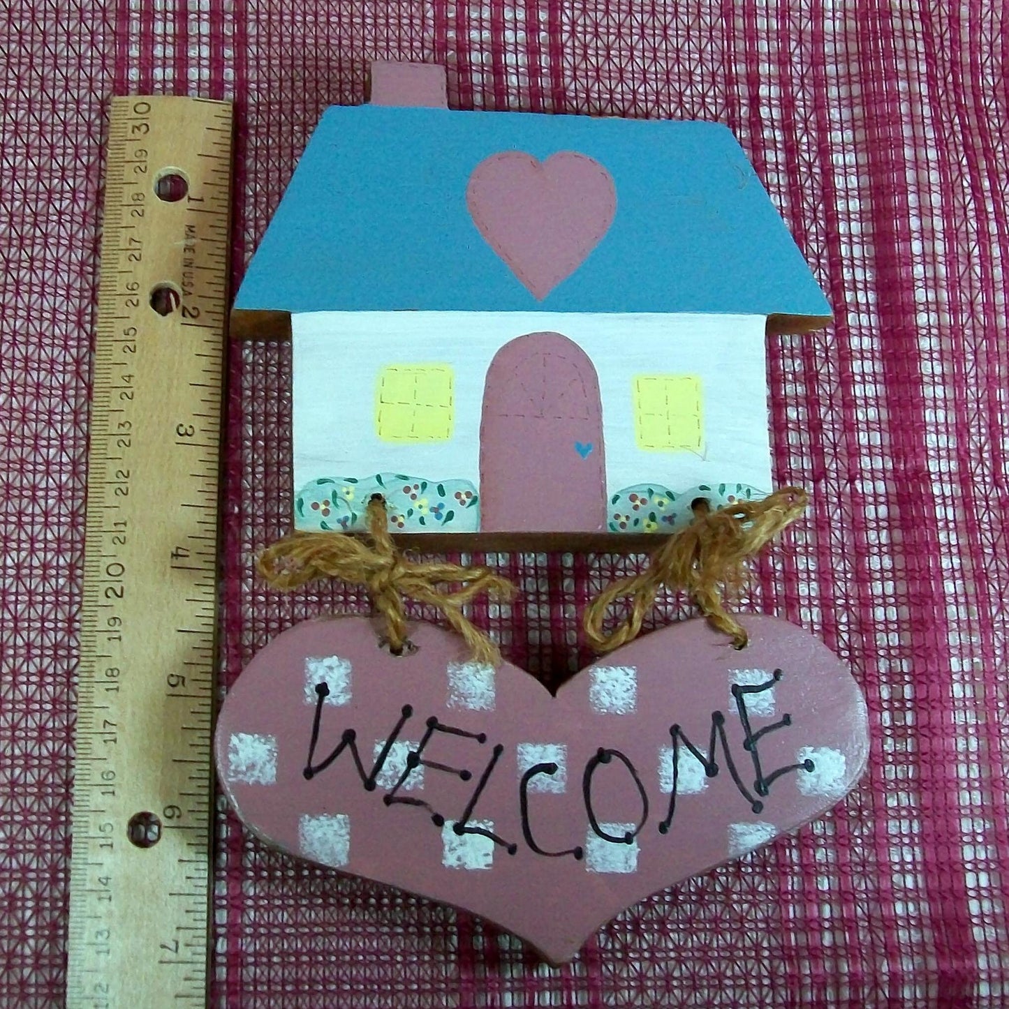 Handmade Rustic Wooden Welcome Sign / Wall Art Decor / Ready to Hang Hand Painted Wall Art / Wooden Wall Hanging /Housewarming Gift