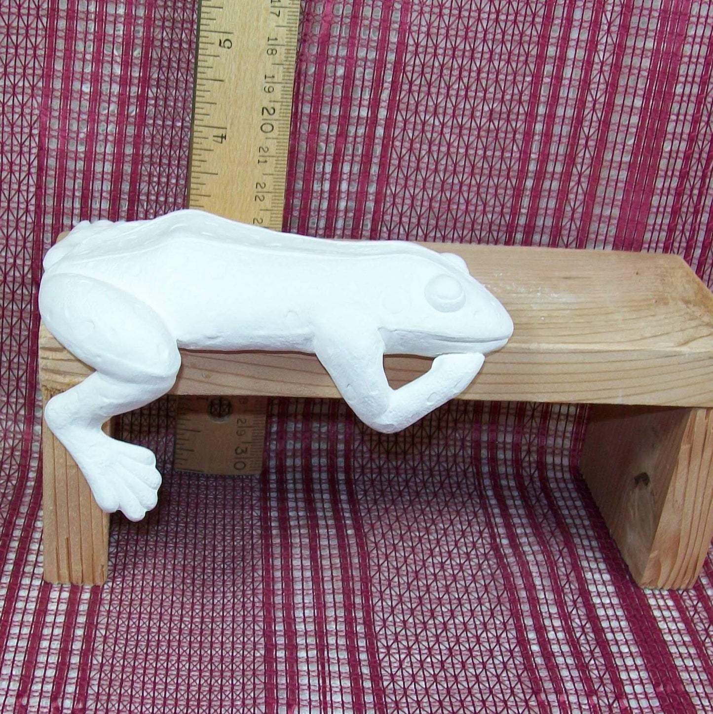 Unpainted Bisque Frog Figurine / Frog Statue / Bisqueware / Frog Decor / Paintable Ceramics / Ceramics to Paint / Frog Lover Gift
