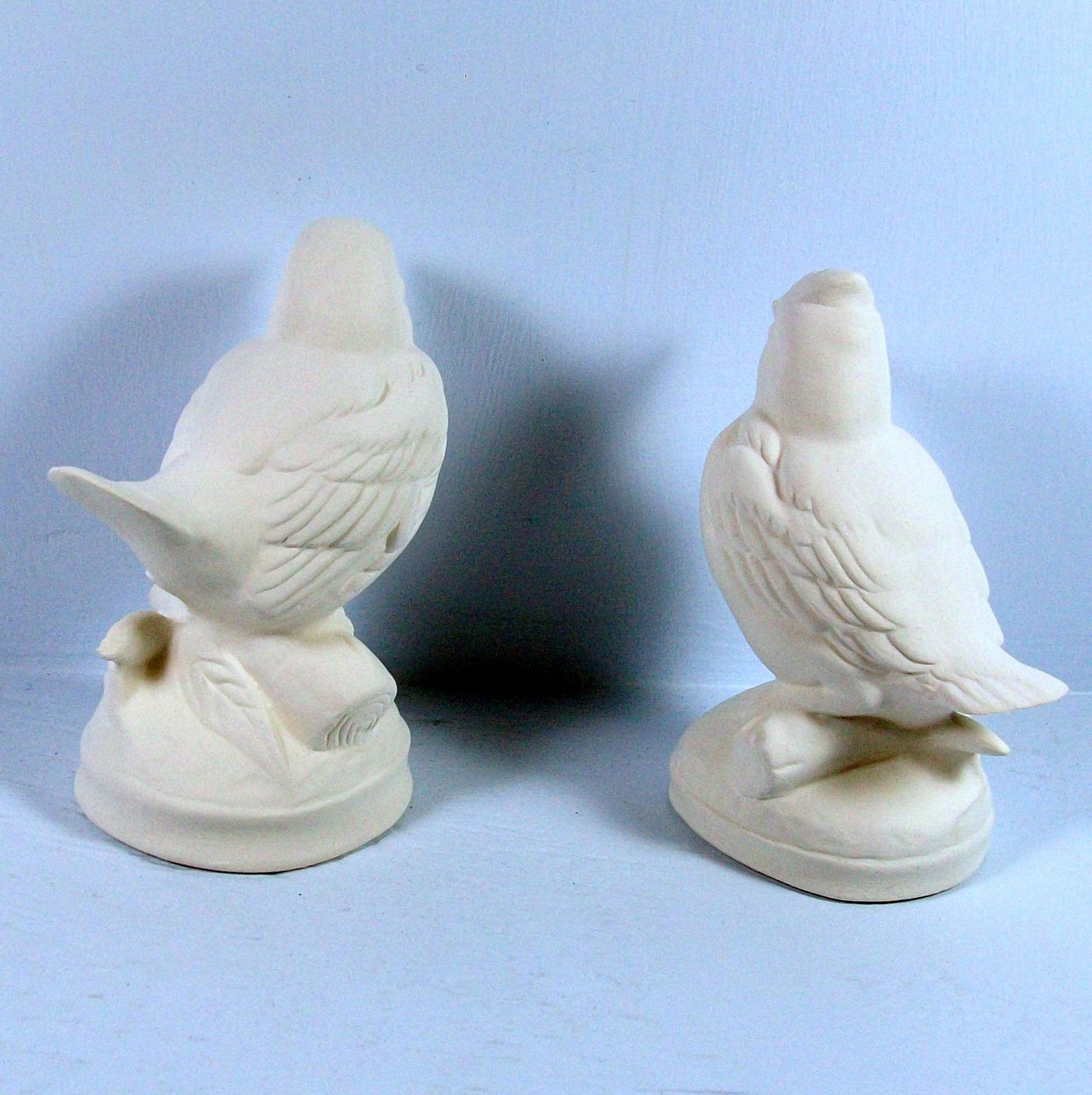 Handmade Ceramic Bird Figurines / Ceramic Bisque / Bisqueware / Unpainted Ceramics / Ceramics to Paint / Paintable Ceramics / Bird Decor