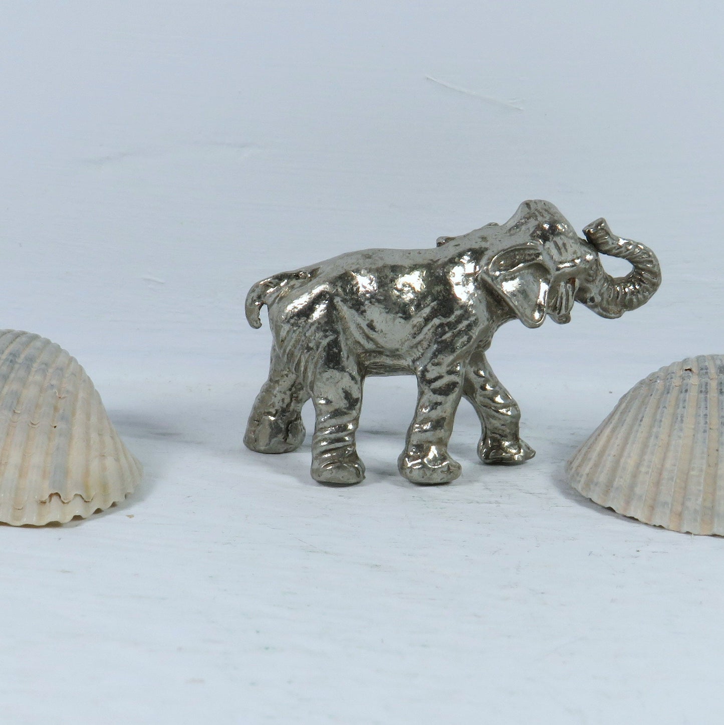 Vintage Pewter Elephant Figurine / Pewter Elephant Statue / Vintage Decor / Elephant Decor / Elephant Lover Gift / Jungle Decor