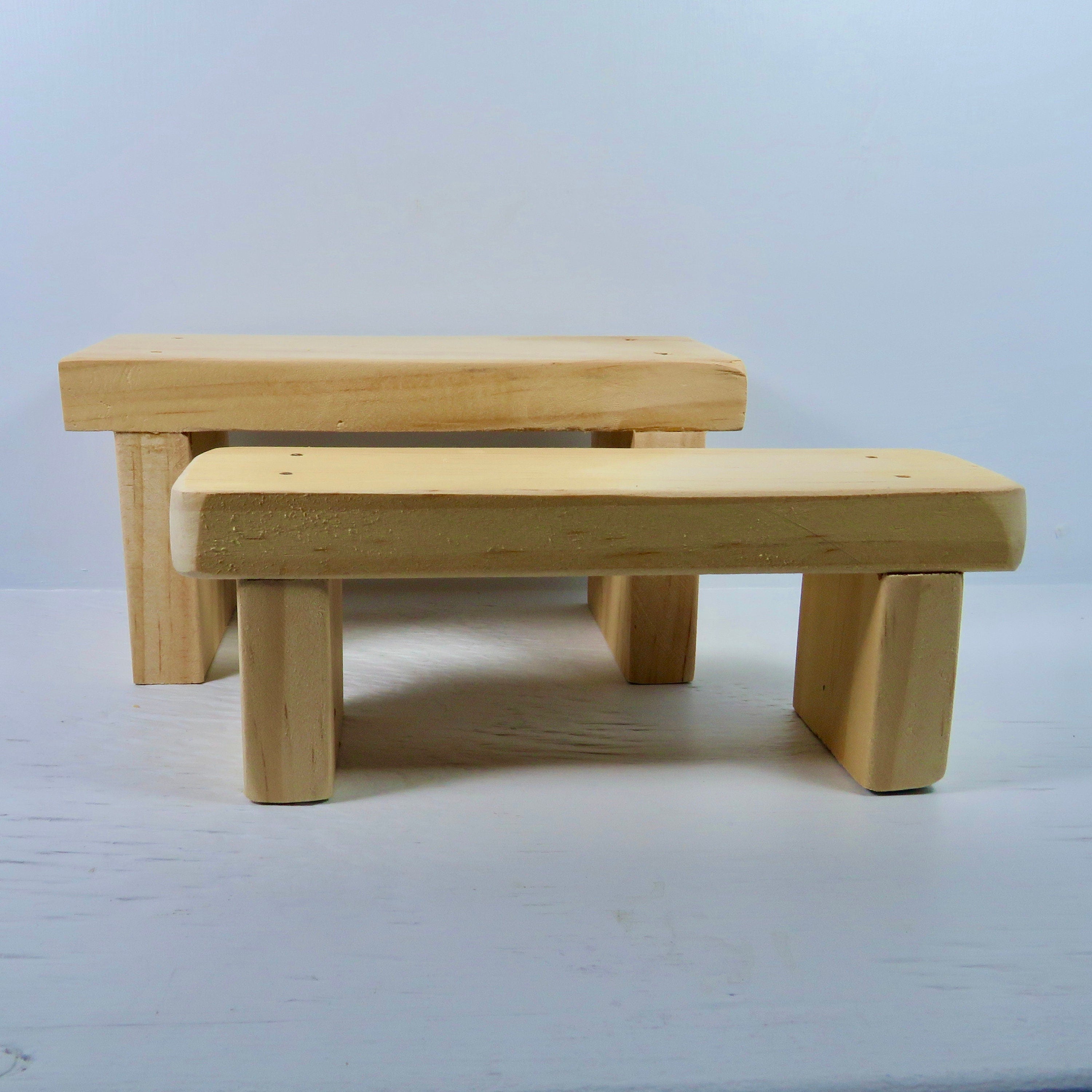Wood Pedestal / Wood Display Bench / Display Bench / Wooden Pedestal ...