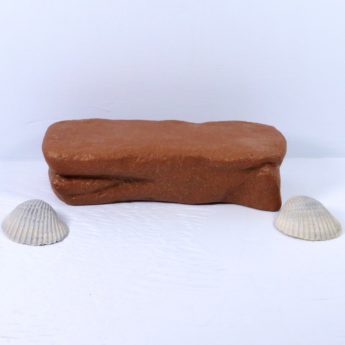 Ceramic Stone Pedestal / Ceramic Pedestal / Brown Pedestal for Display