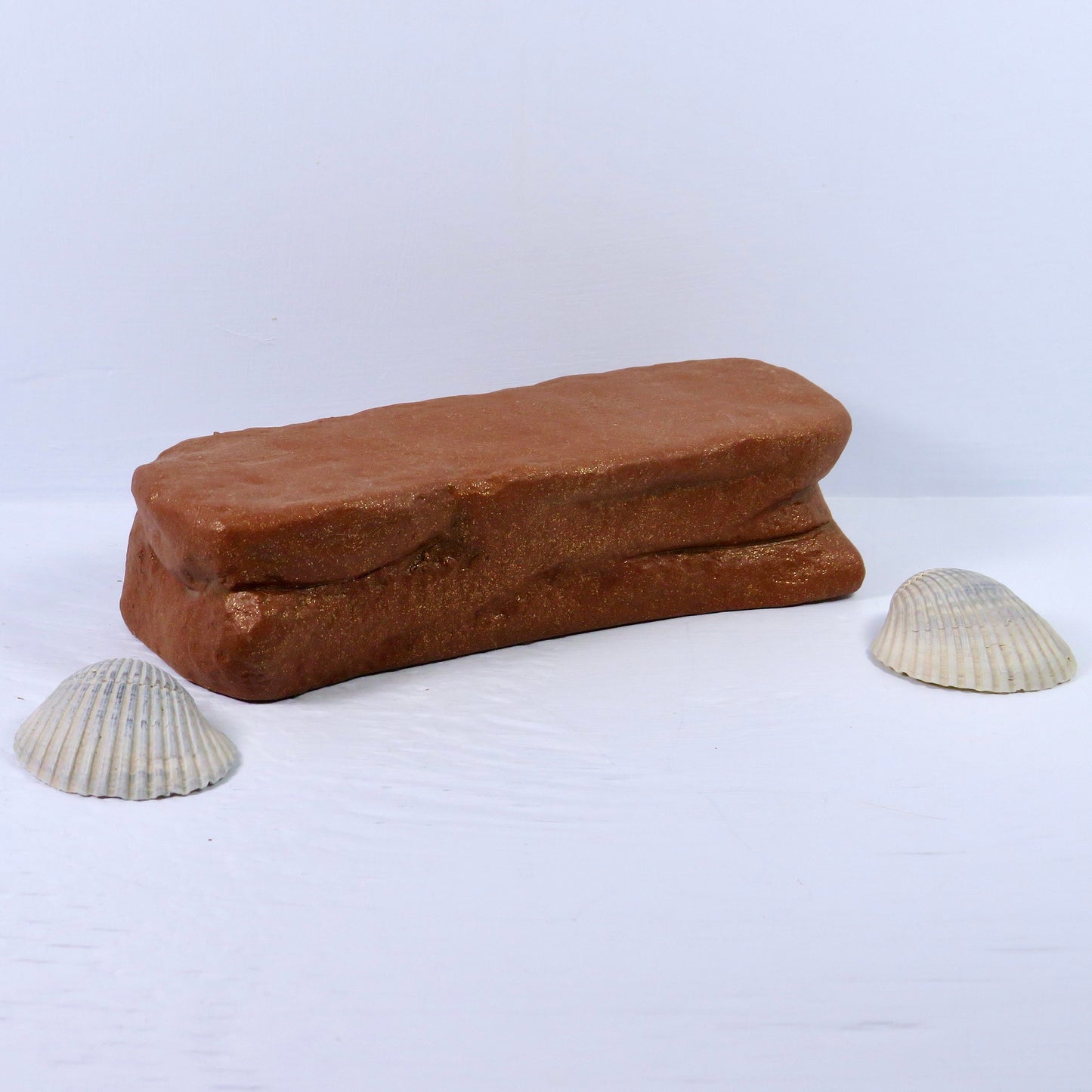 Ceramic Stone Pedestal / Ceramic Pedestal / Brown Pedestal for Display