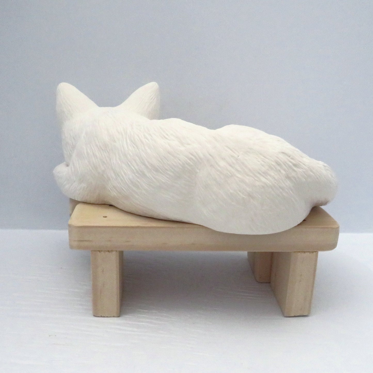 Large Unpainted Ceramic Cat Lying Down / Bisque Cat Figurine / Ready to Paint Resting Cat Statue / Ceramics to Paint / Paintable Ceramic Cat / Cat Lover Gift
