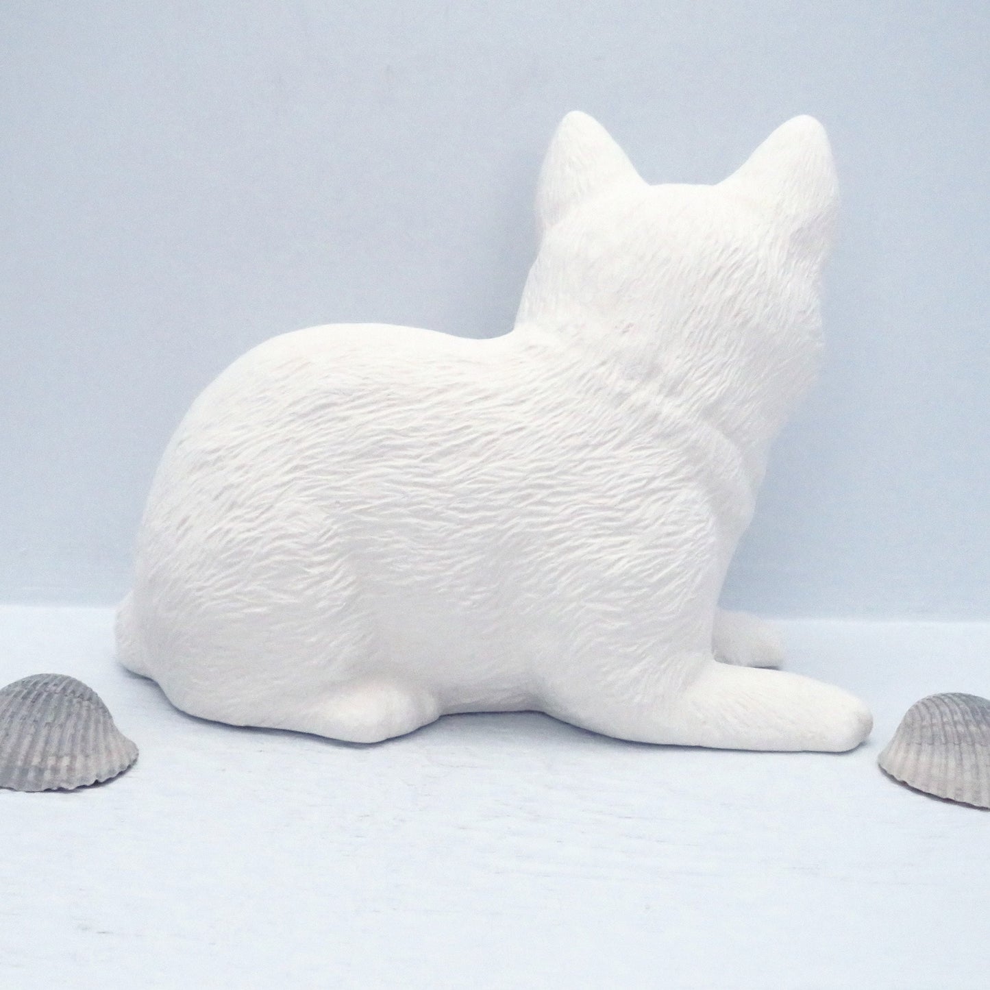 Ready to Paint Ceramic Bisque Cat Figurine / Ceramics to Paint / Paintable Cat Statue / Cat Decor / Cat Gift / Cat Mom / Unpainted Bisque