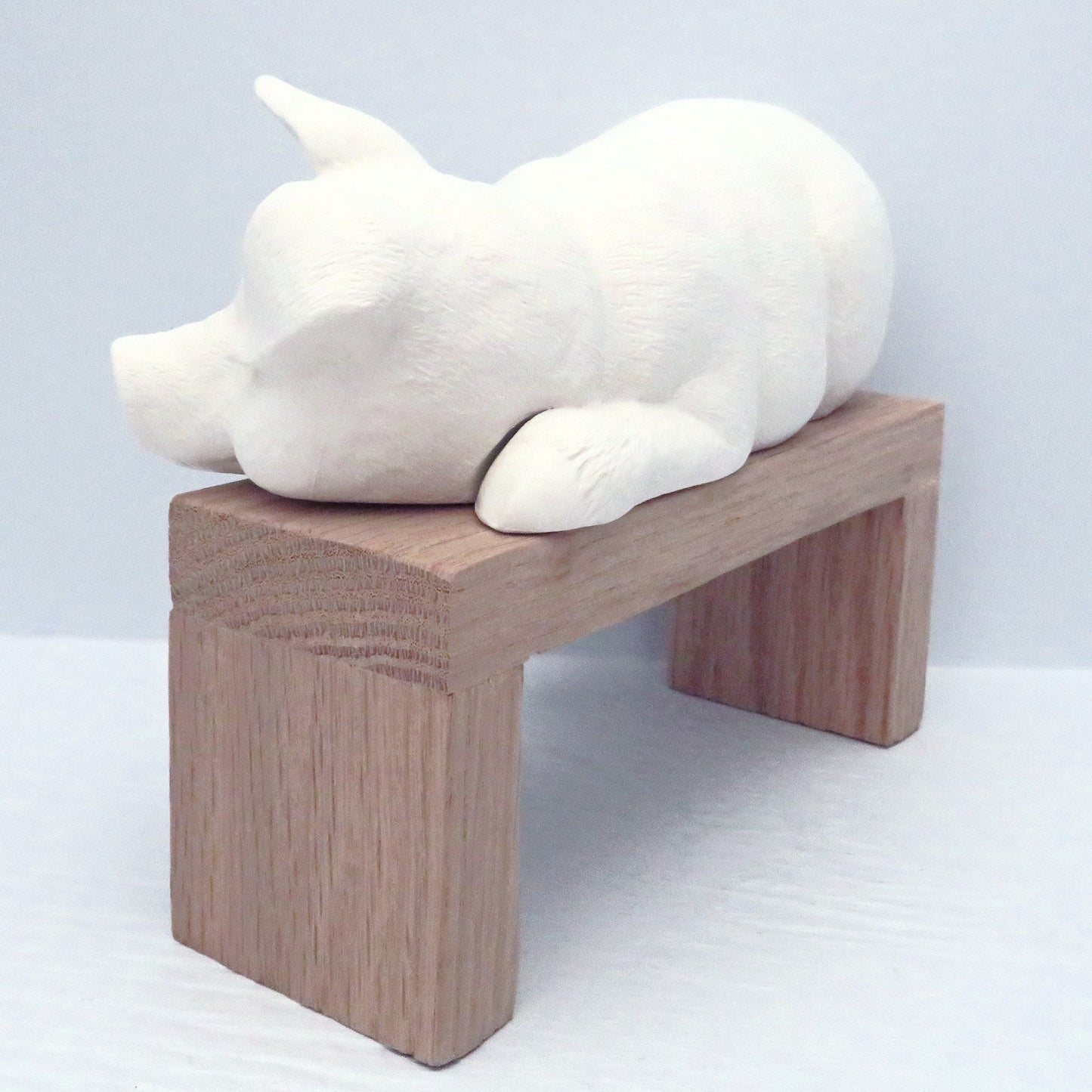 Ready to Paint Ceramic Bisque Shelf Sleeper Pig Figurine / Paintable Ceramic Pig Statue / Ceramics to Paint / Pig Lover Gift / Farm Decor