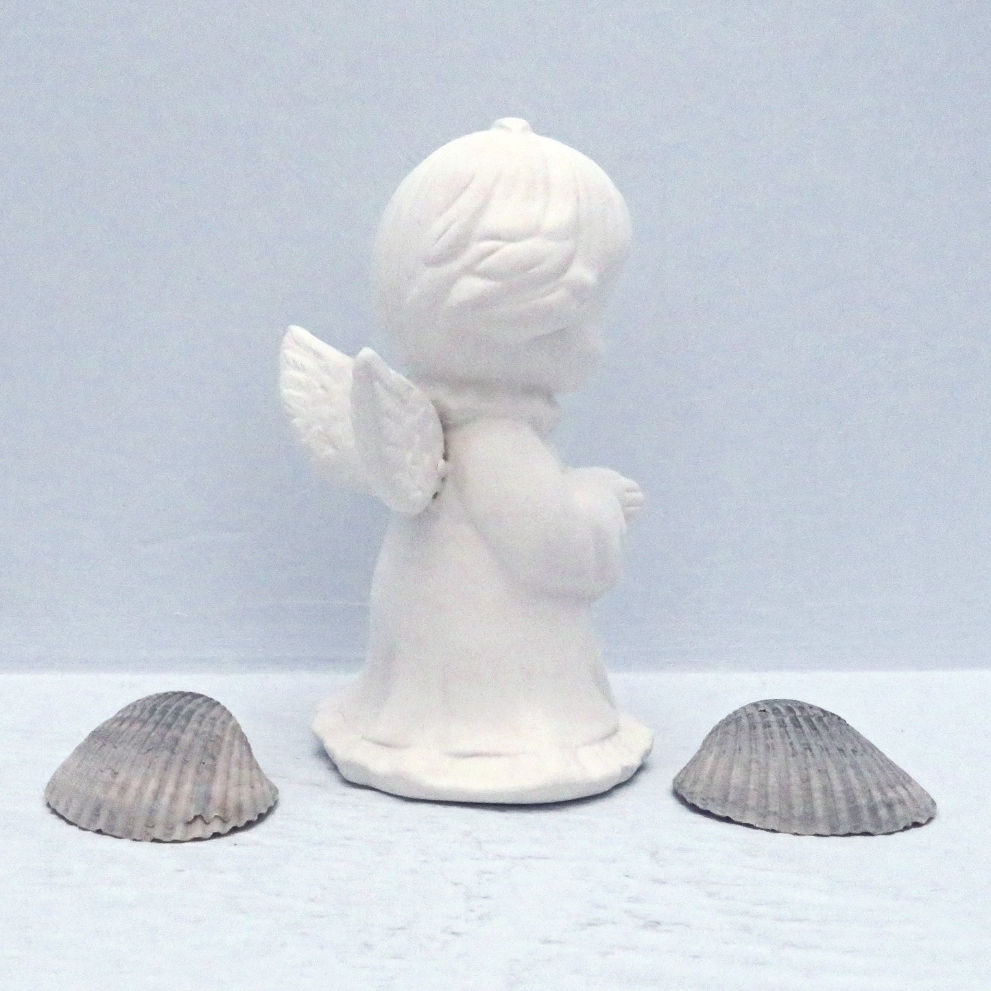 Unpainted Ceramic Angel Figurine / Angel Gift / Angel Statue / Paint it Yourself / Ready to Paint / Ceramics to Paint / Angel Decor / Bisque