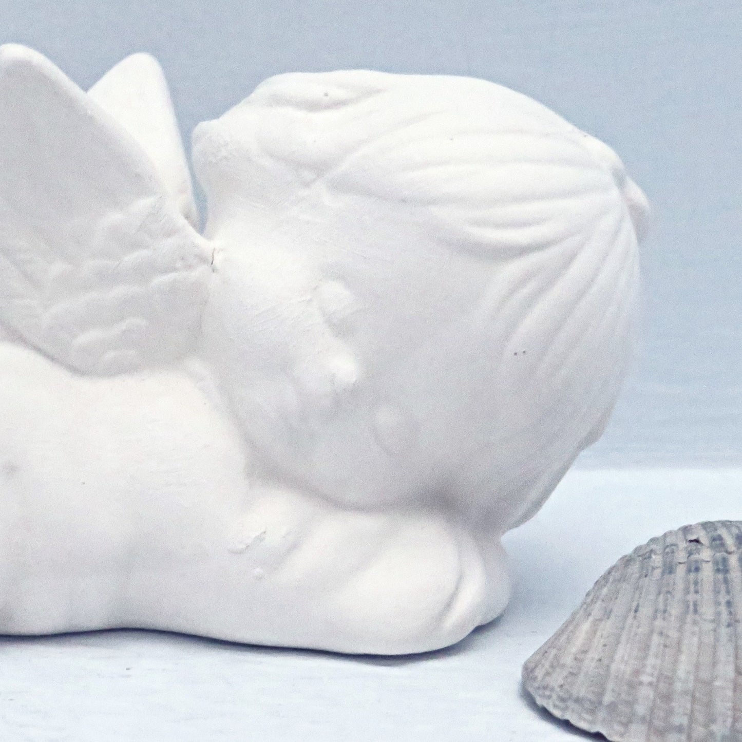 Ready to Paint Handmade Ceramic Angel Figurine / Ceramic Bisque / Ceramics to Paint / Unpainted Ceramic Angel Statue / Angel Decor / Gift