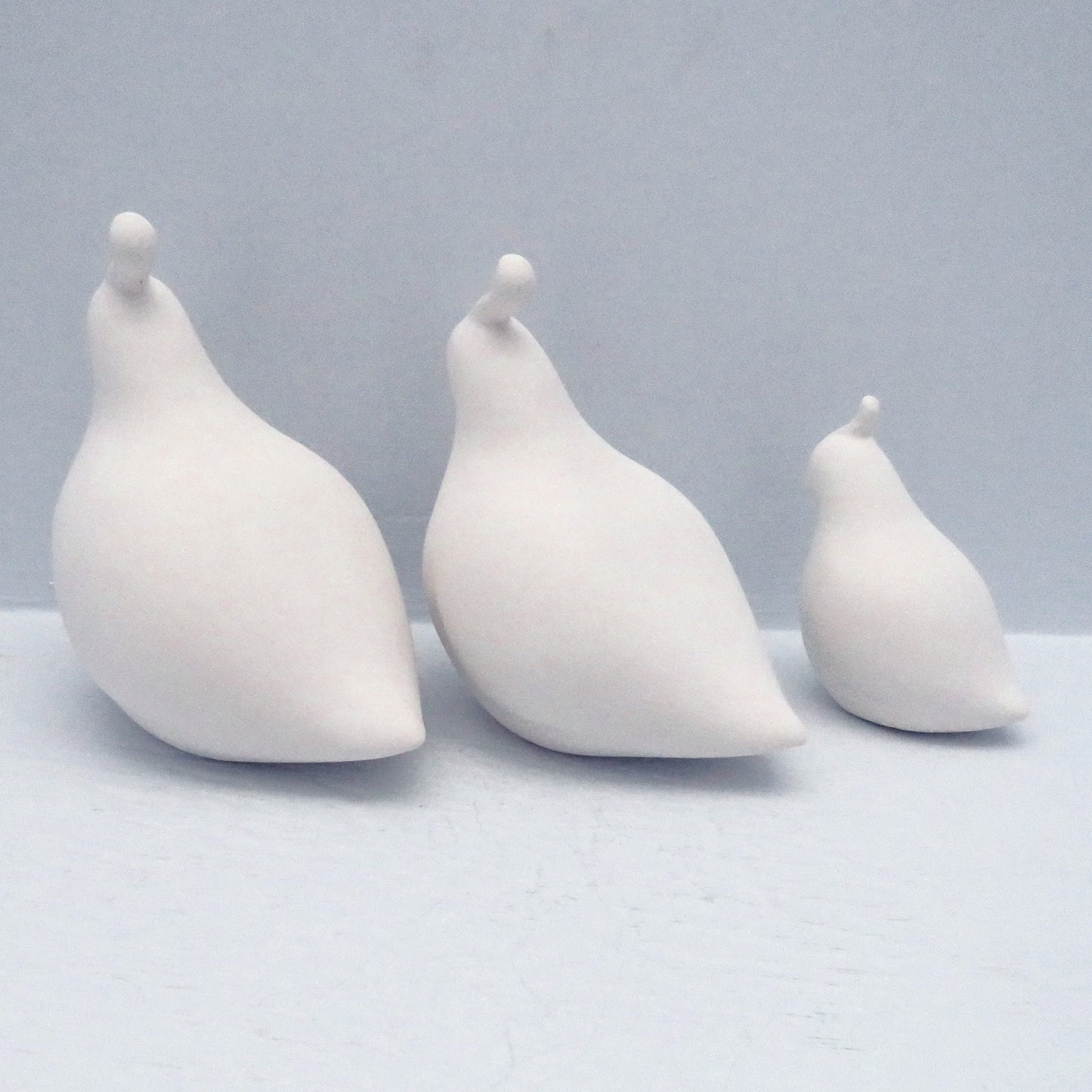 Unpainted Ceramic Bisque Quail Figurines, Ready to Paint Quail Statues, Ceramics to Paint, Paintable Ceramics, Bird Statues