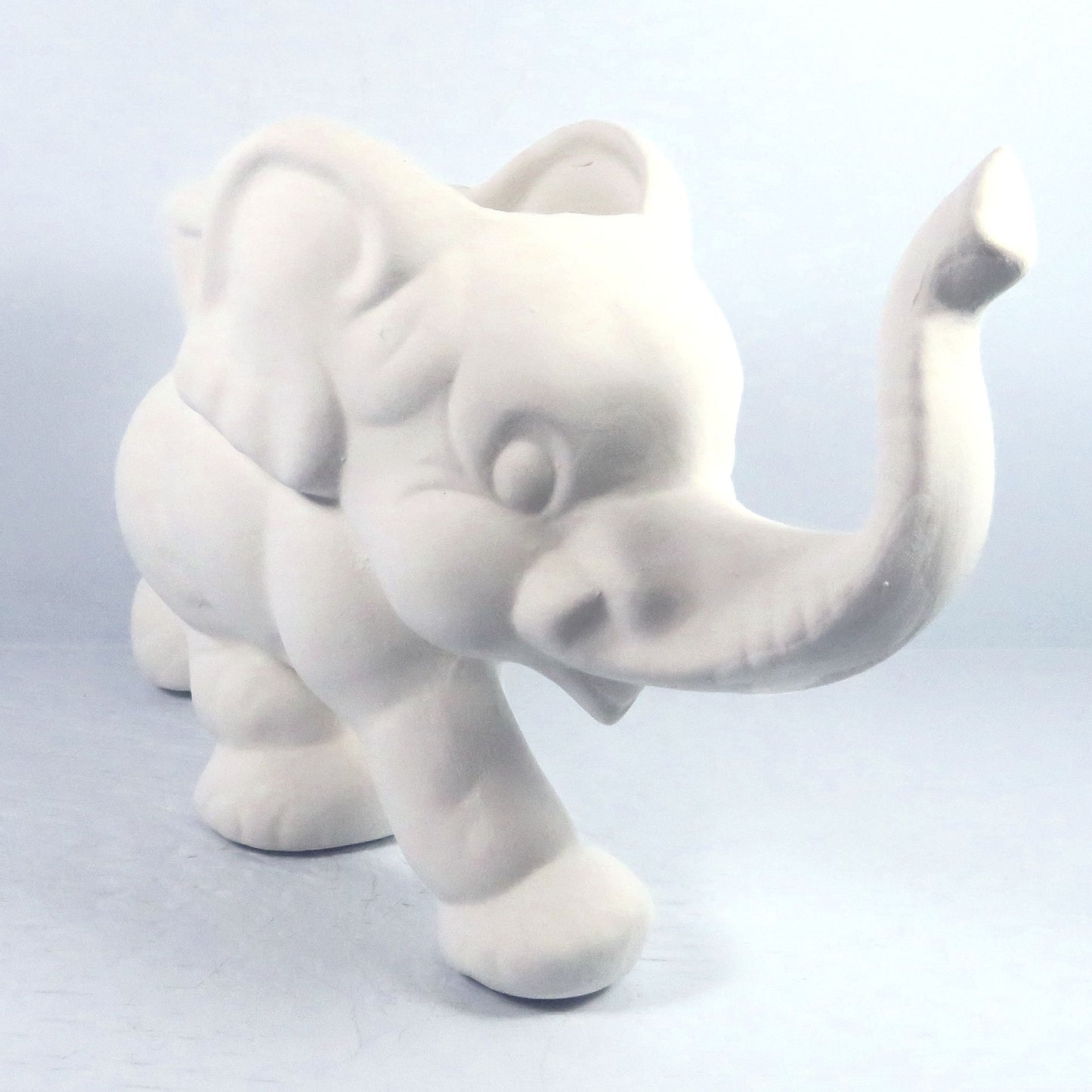 Ready to Paint Handmade Ceramic Bisque Elephant Pot Figurine / Elephant Decor / Elephant Gift / Paintable Ceramics / DIY Ceramics