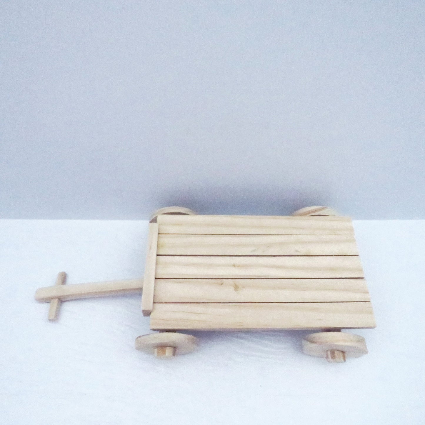 Handmade Wooden Wagon Display Bench / Upcycled Wood Bench / Ready to Paint Wood Wagon