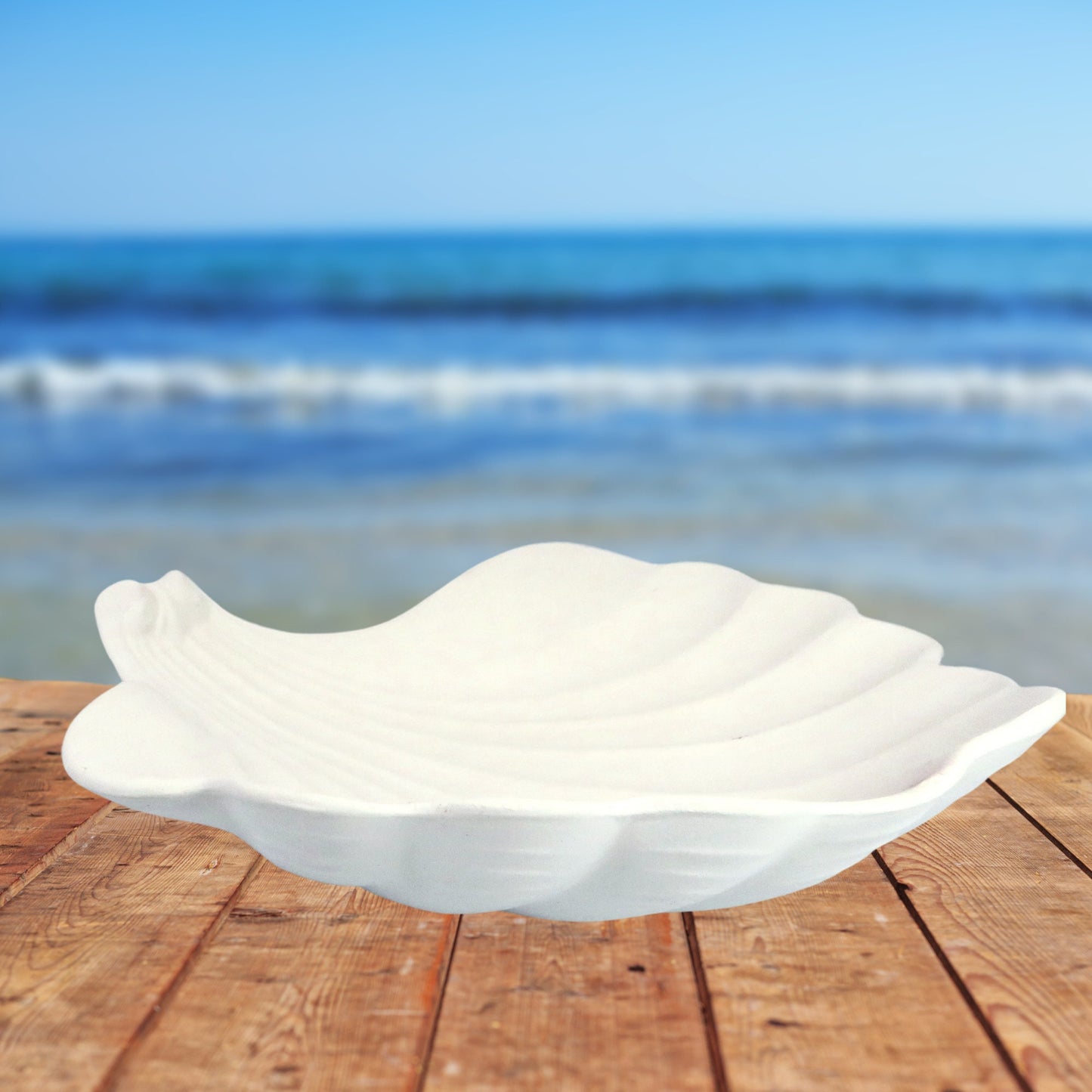 Ready to Paint Ceramic Shell Trinket Dish / Shell Decor / Jewelry Dish To Paint / Beach Decor / Beach Lover Gift / Paintable Ceramics